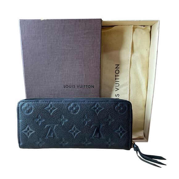 301. Louis Vuitton Empreinte Clemence Wallet Black - Picture 2 of 4